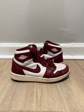 Air Jordan 1 Retro High OG GS Artisanal Team Red White